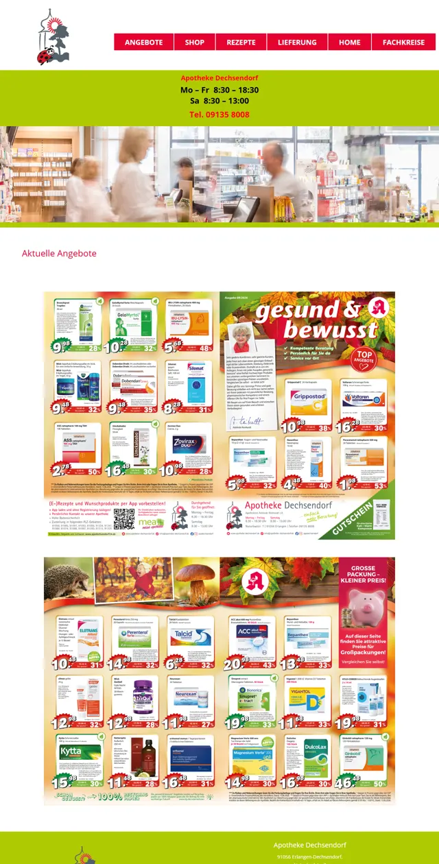 Website Apotheke Dechsendorf
