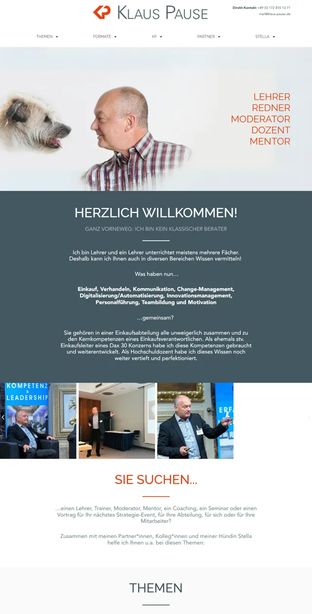 Website Klaus Pause
