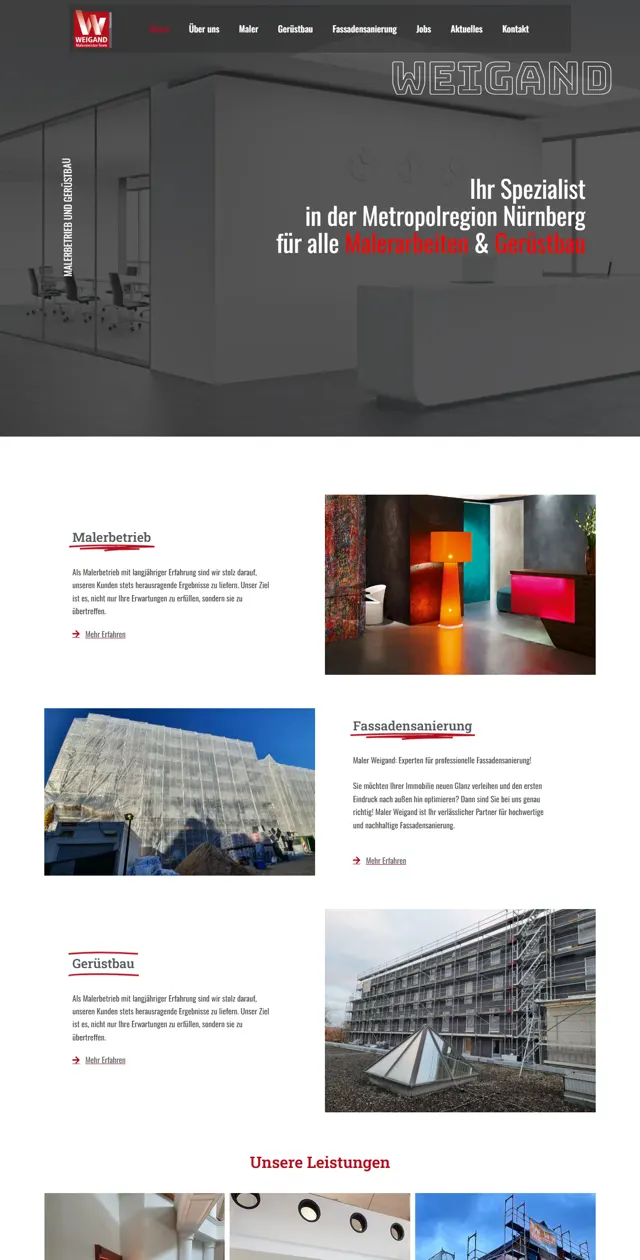 Website Maler Weigand
